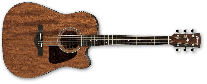 Ibanez Aw54ce Opn Artwood Dreadnought Cw Tout Acajou Rw - Open Pore Natural - Elektro-akoestische gitaar - Variation 1