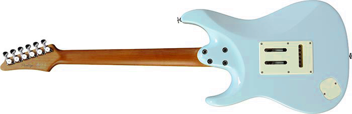 Ibanez Az2204nw Sfb Prestige Jap Hss Seymour Duncan Trem Rw - Seafoam Blue - Elektrische gitaar in Strat vorm - Variation 1