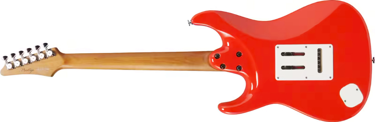 Ibanez Az2204nw Vr Prestige Jap Hss Seymour Duncan Trem Rw - Vermillion Red - Elektrische gitaar in Strat vorm - Variation 1