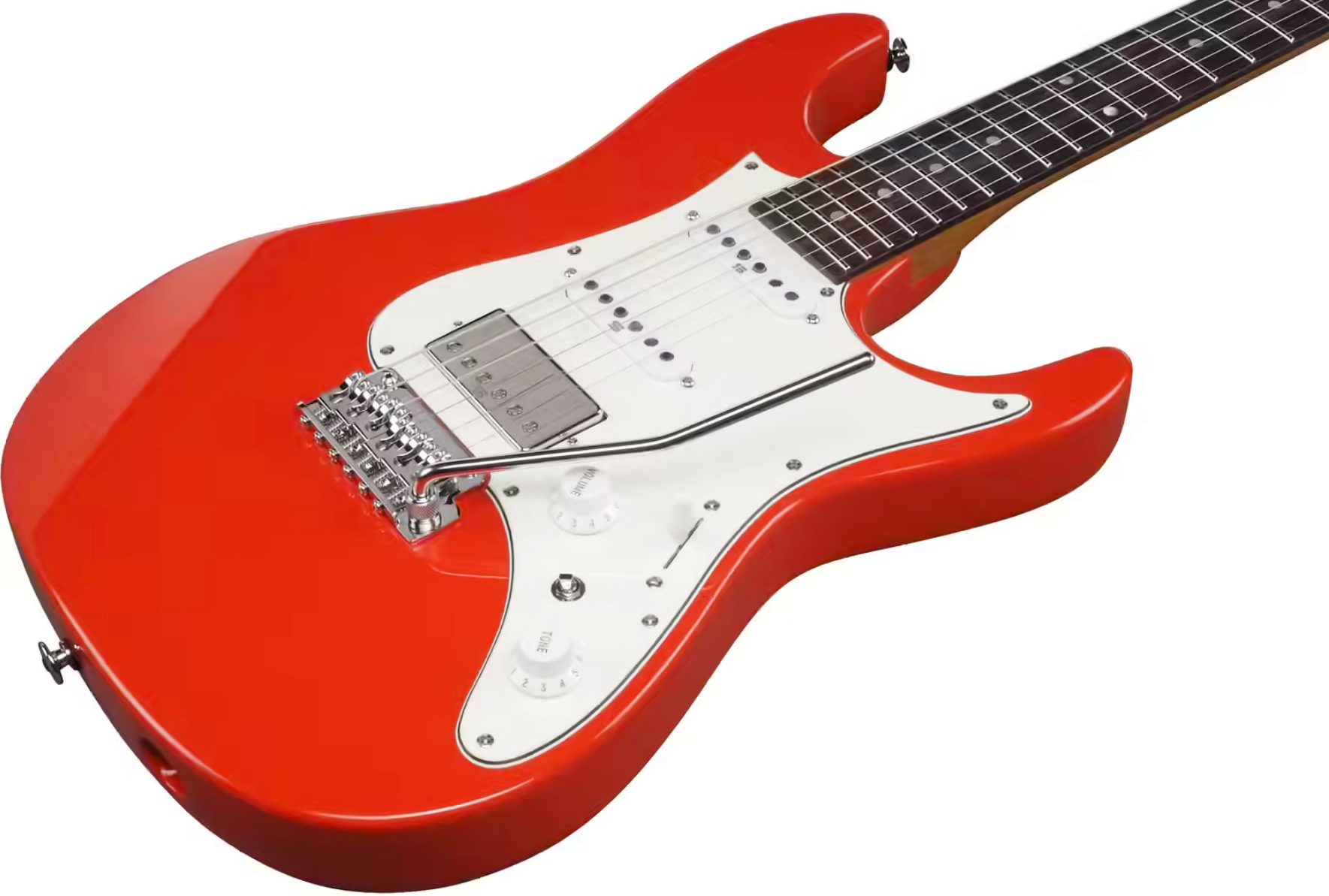 Ibanez Az2204nw Vr Prestige Jap Hss Seymour Duncan Trem Rw - Vermillion Red - Elektrische gitaar in Strat vorm - Variation 2