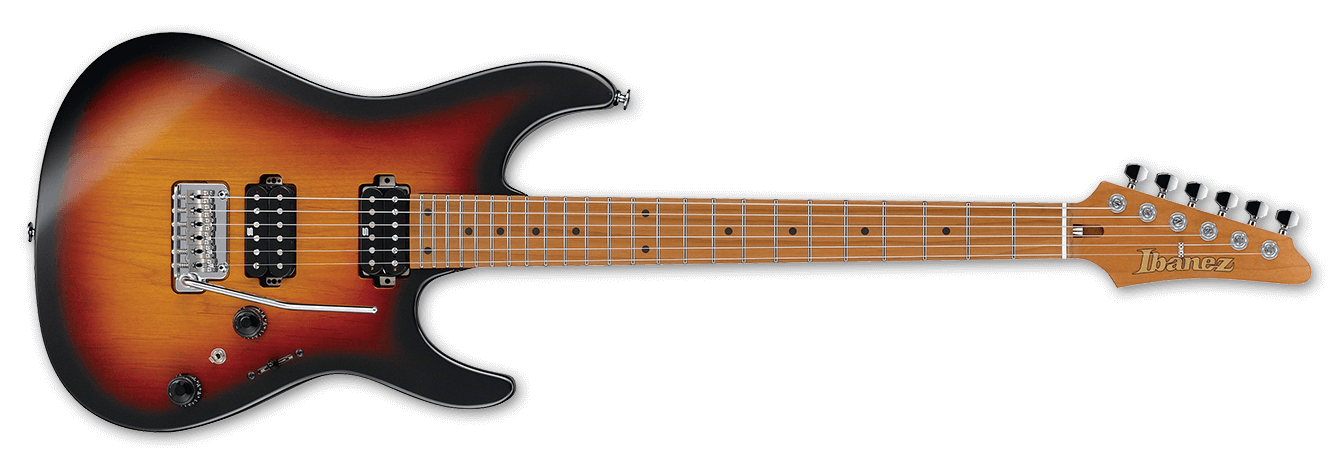 Ibanez Az2402 Tff Prestige Jap Hh Trem Mn - Tri Fade Burst Flat - Elektrische gitaar in Str-vorm - Variation 1