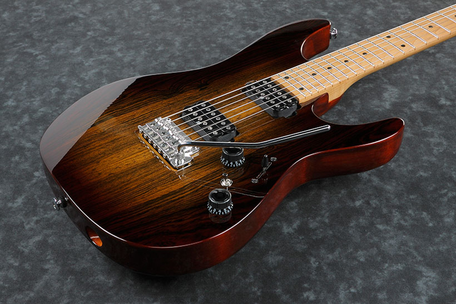 Ibanez Az242bc Det Premium Hh Trem Mn - Deep Espresso Burst - Elektrische gitaar in Str-vorm - Variation 2