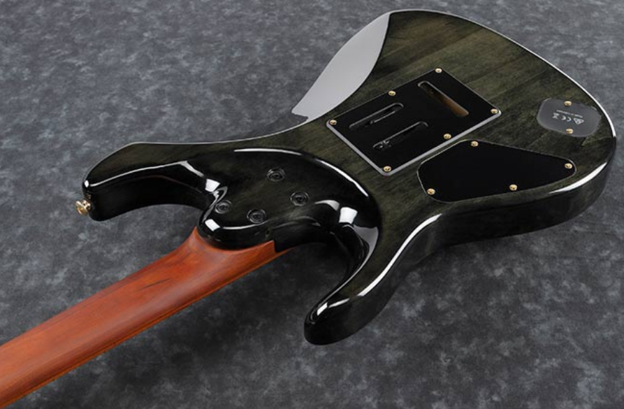 Ibanez Az242pbg Ckb Premium Hh Trem Mn +housse - Charcoal Black Burst - Elektrische gitaar in Str-vorm - Variation 2