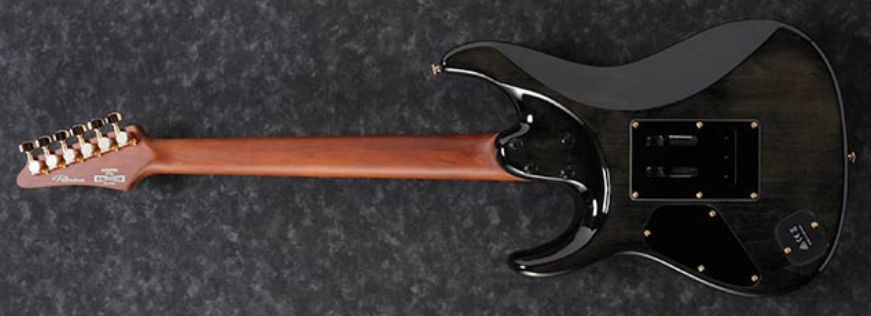 Ibanez Az242pbg Ckb Premium Hh Trem Mn +housse - Charcoal Black Burst - Elektrische gitaar in Str-vorm - Variation 3