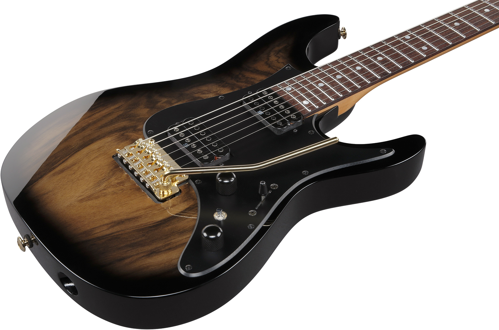 Ibanez Az41p1ew Ngt Premium 2h Trem Rw - Natural Gray Burst - Elektrische gitaar in Strat vorm - Variation 2