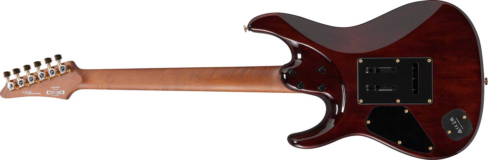 Ibanez Az47p2k Deb Premium Hsh Dimarzio Trem Eb - Dragon Eye Burst - Elektrische gitaar in Strat vorm - Variation 1