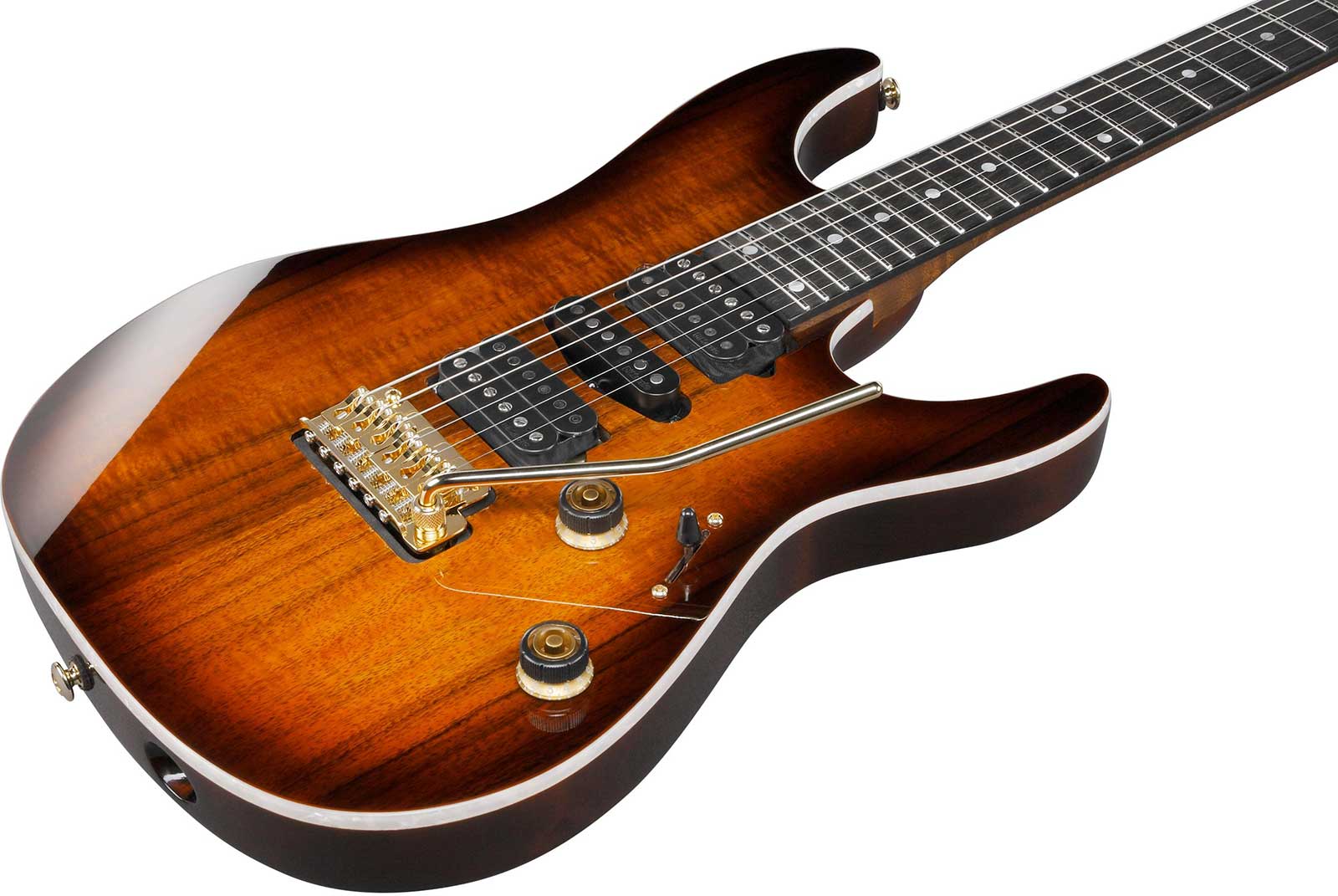 Ibanez Az47p2k Deb Premium Hsh Dimarzio Trem Eb - Dragon Eye Burst - Elektrische gitaar in Strat vorm - Variation 2