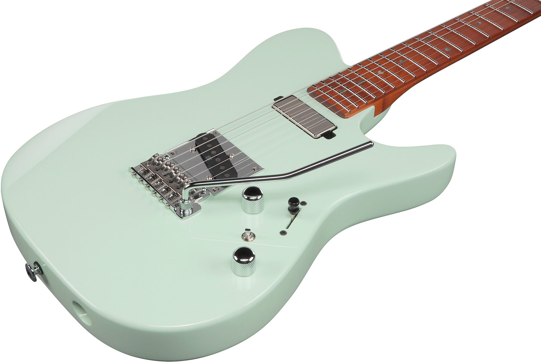 Ibanez Azs2200 Mgr Prestige Jap Smh Seymour Duncan Trem Mn - Mint Green - Televorm elektrische gitaar - Variation 2