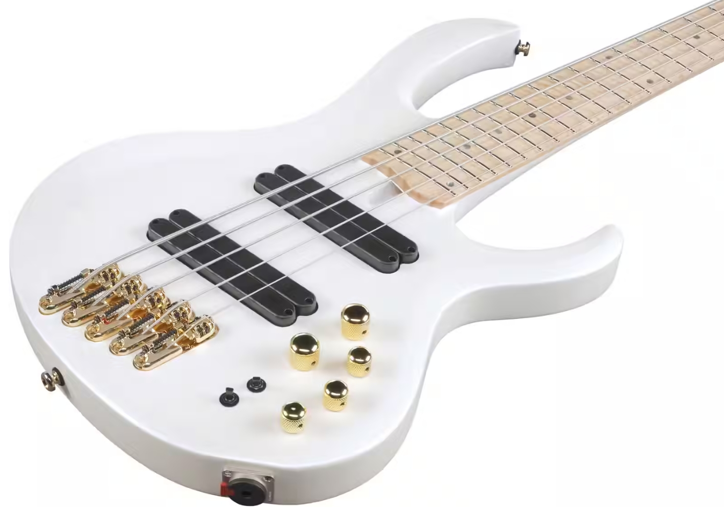 Ibanez Btb605 Mlm Workshop 5c Multiscale Active Mn - Pearl White Matte - Solid body elektrische bas - Variation 2