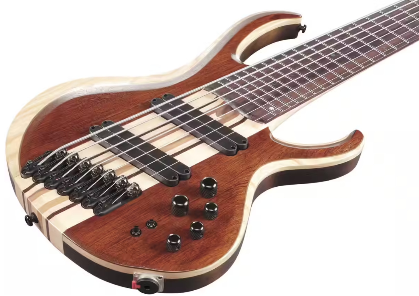 Ibanez Btb7ms Nml Workshop 7c Multiscale Active Rw - Natural Mocha Low Gloss - Solid body elektrische bas - Variation 2