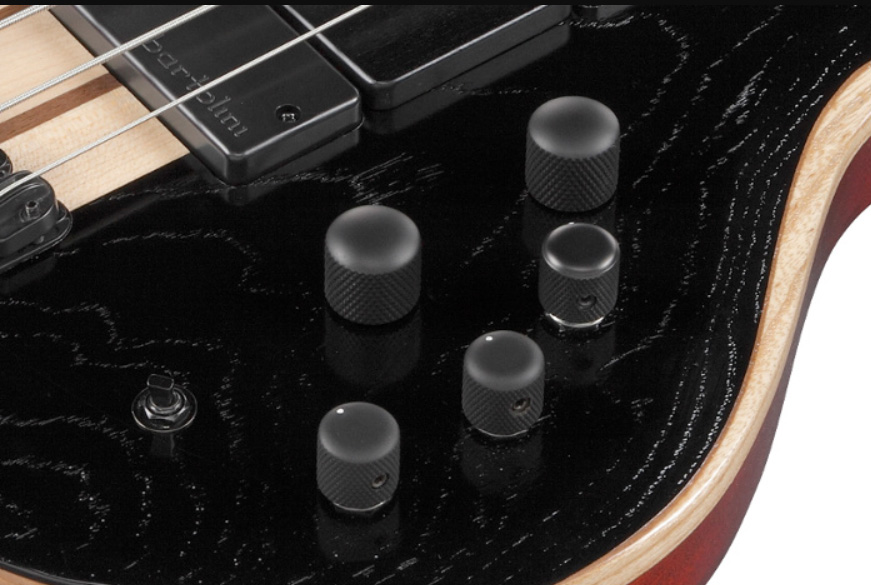 Ibanez Btb866sc Wkl Workshop 6c Active Bartolini Rw - Weathered Black Low Gloss - Solid body elektrische bas - Variation 3