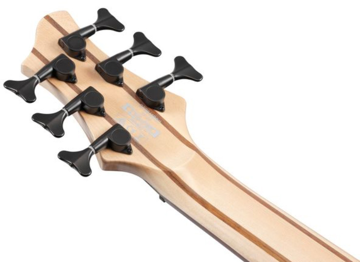 Ibanez Btb866sc Wkl Workshop 6c Active Bartolini Rw - Weathered Black Low Gloss - Solid body elektrische bas - Variation 5