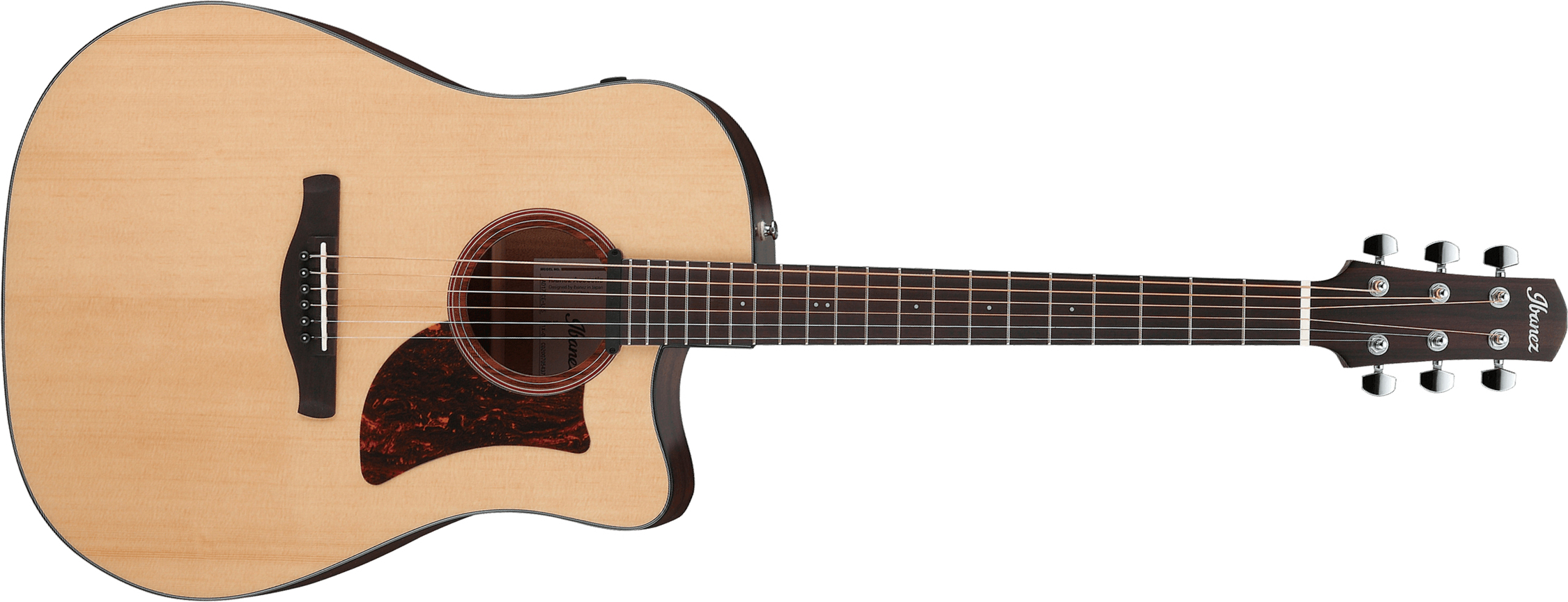 Ibanez Aad170ce Lgs Advanced Dreadnought Cw Epicea Okoume Ova - Natural Low Gloss - Elektro-akoestische gitaar - Main picture