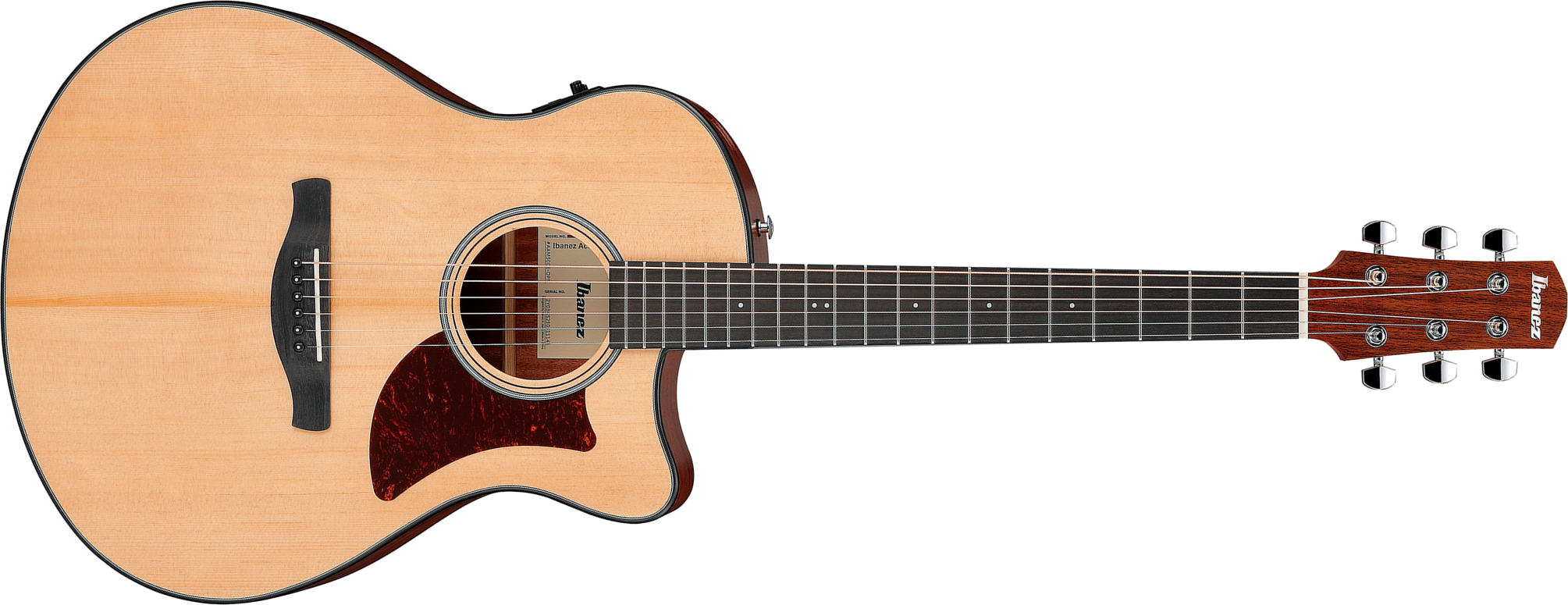 Ibanez Aam50ce Opn Auditorium Cw Epicea Sapele Pur - Open Pore Natural - Folk gitaar - Main picture