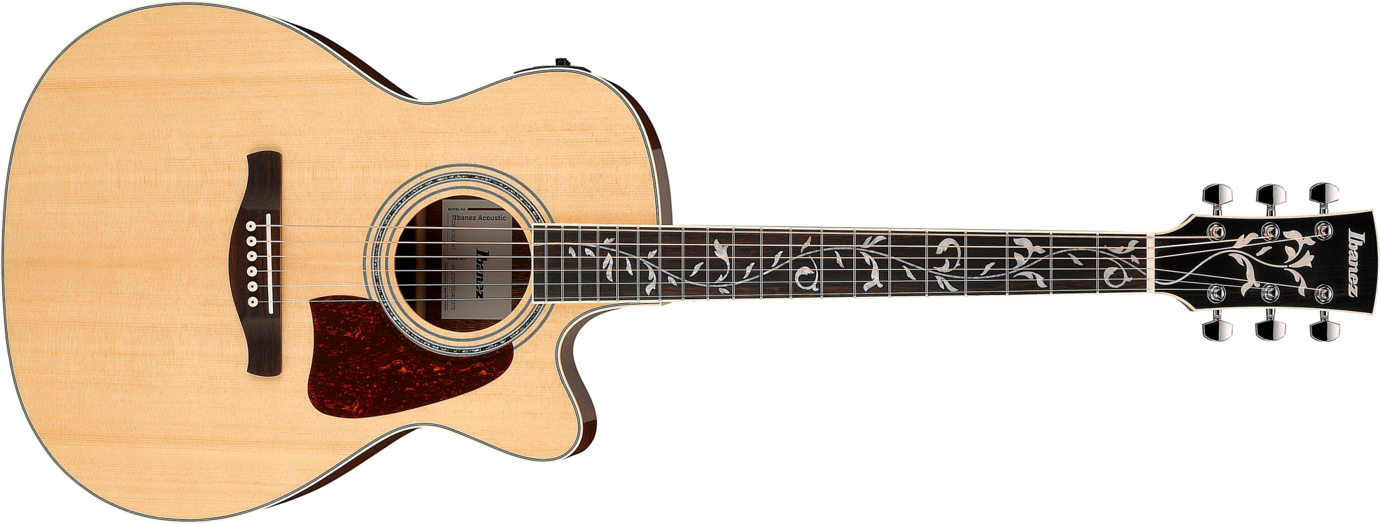 Ibanez Ac390ce Nt Artwood Concert Cw Epicea Acajou Rw - Natural - Folk gitaar - Main picture