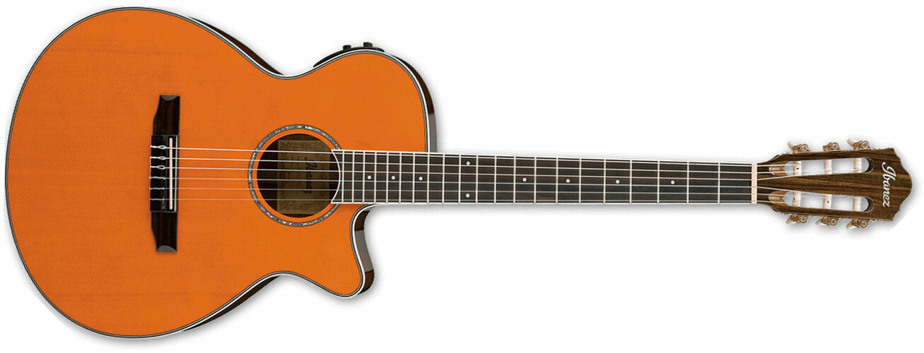 Ibanez Aeg10nii Tng Concert Cw Epicea Sapelli Rw - Mandarine - Klassieke gitaar 4/4 - Main picture