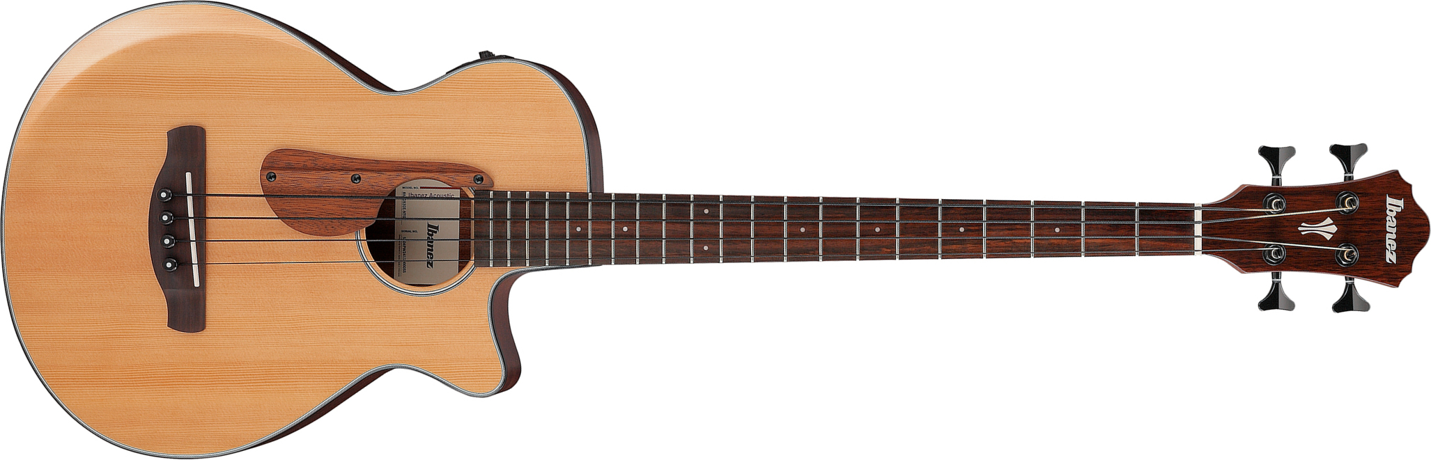 Ibanez Aegb30e Ntg Cw Epicea Sapele Rw - Natural - Akoestische bas - Main picture