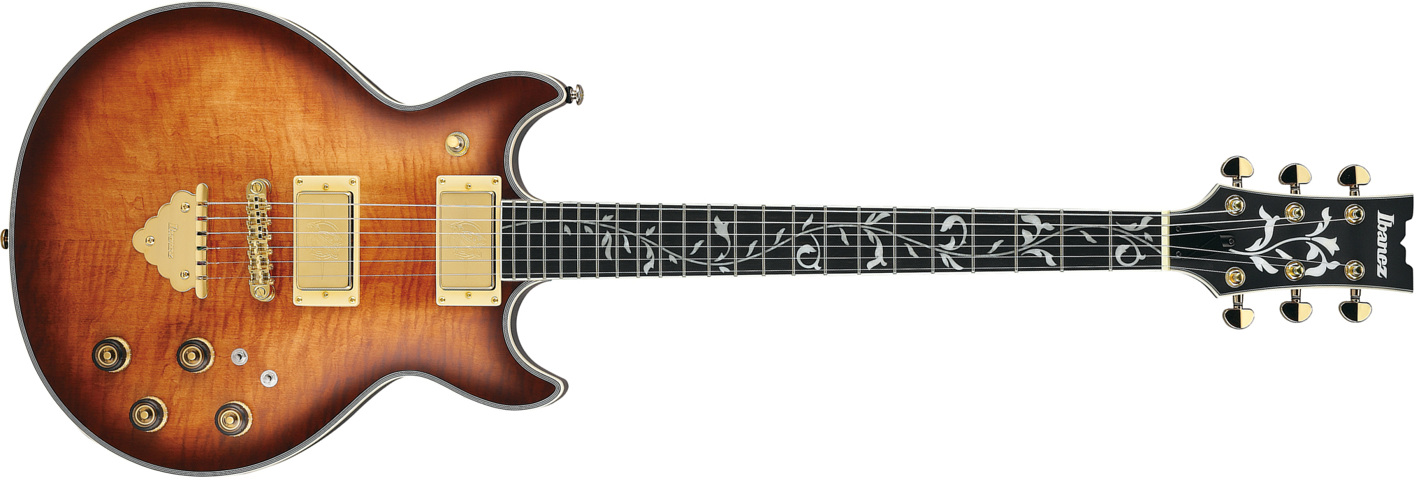 Ibanez Ar625fmsp Cml Standard Artist 2h Ht Eb - Caramel Burst Low Gloss - Double cut gitaar - Main picture