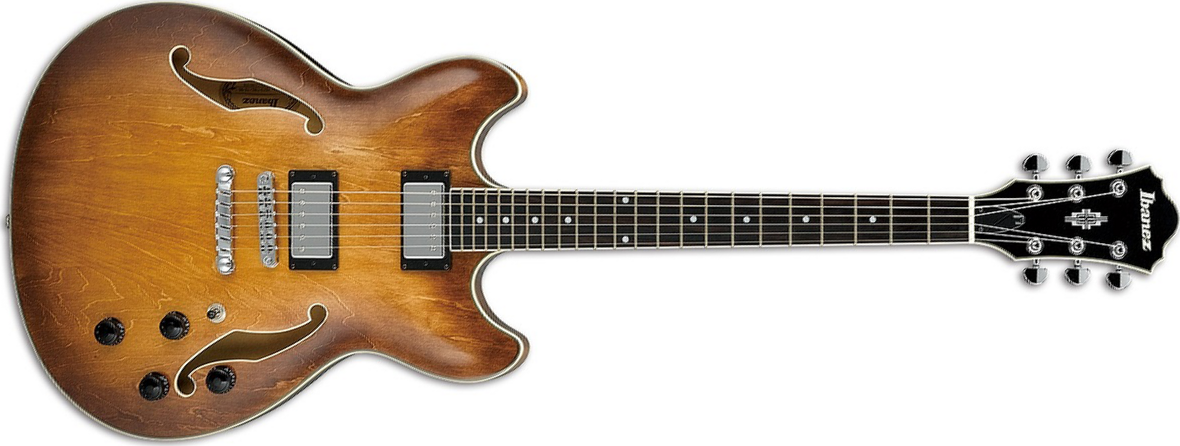 Ibanez As73 Tbc Artcore Hh Ht Lau - Tobacco Brown Sunburst - Semi hollow elektriche gitaar - Main picture