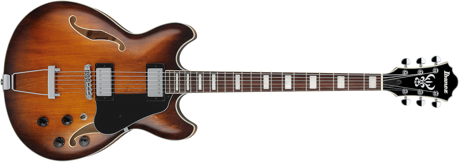 Ibanez As7328 Tbc Artcore Baryton 2h Ht Rw - Tobacco Brown - Semi hollow elektriche gitaar - Main picture