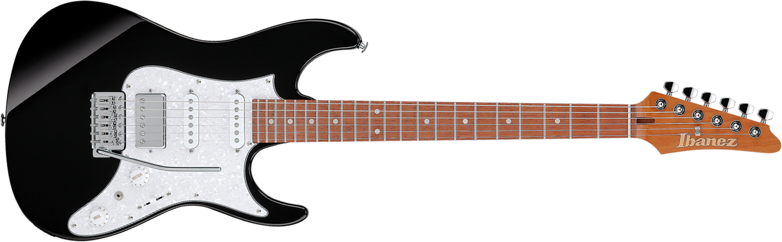 Ibanez Az22s2 Bk Standard Hss Trem Jat - Black - Elektrische gitaar in Strat vorm - Main picture
