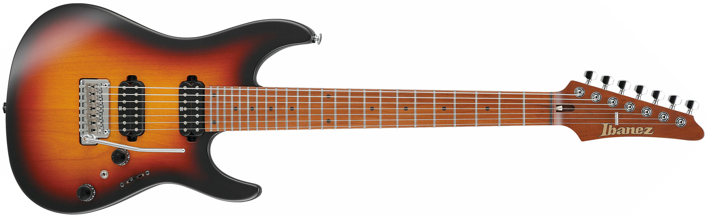 Ibanez Az24027 Tff Prestige Jap 7c Hh Seymour Duncan Trem Mn - Tri-fade Burst - 7-snarige elektrische gitaar - Main picture