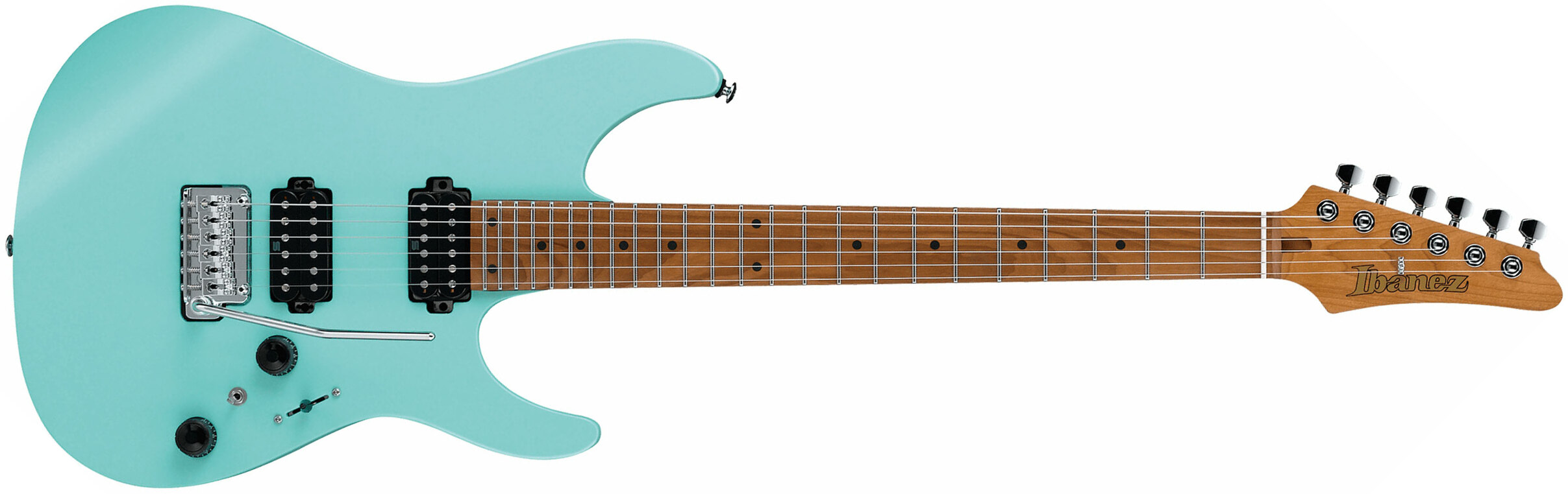 Ibanez Az242 Sfm Premium Hh Trem Mn +housse - Sea Foam Green Matte - Elektrische gitaar in Str-vorm - Main picture