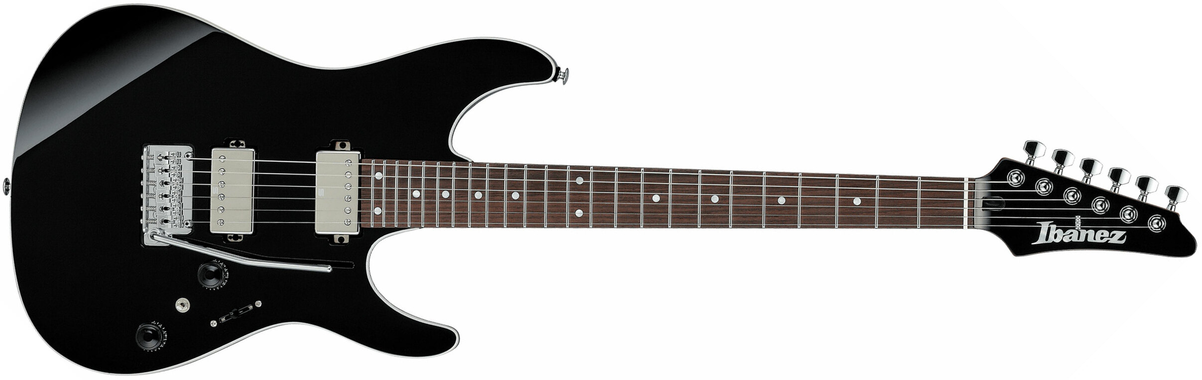 Ibanez Az42p1 Bk  Premium 2h Seymour Duncan Trem Rw - Black - Elektrische gitaar in Str-vorm - Main picture