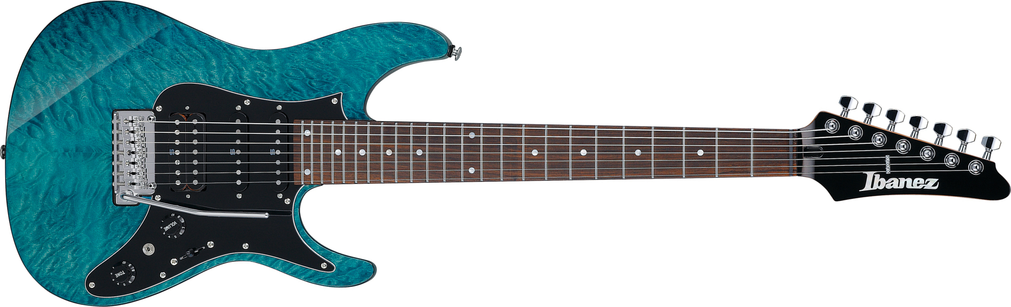 Ibanez Az447p1qm Cob Premium Hss Seymour Duncan Trem Rw - Cosmic Blue - Elektrische gitaar in Strat vorm - Main picture
