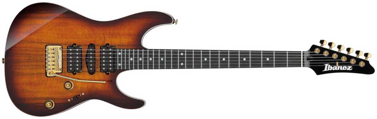 Ibanez Az47p2k Deb Premium Hsh Dimarzio Trem Eb - Dragon Eye Burst - Elektrische gitaar in Strat vorm - Main picture