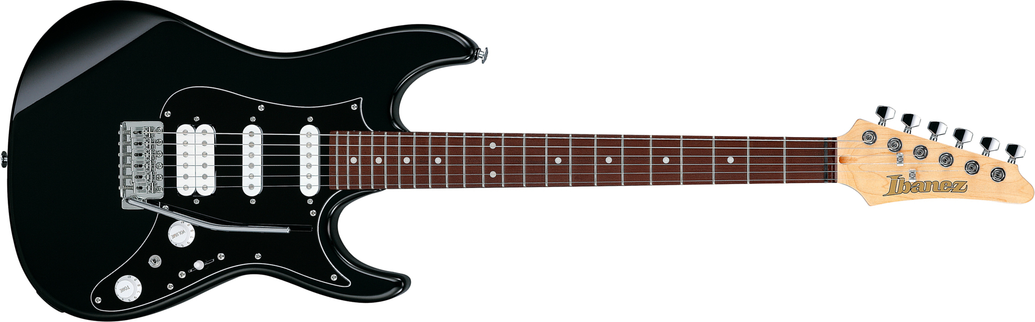 Ibanez Azes40b Bbk Standard Hss Trem Jat - Black - Elektrische gitaar in Strat vorm - Main picture