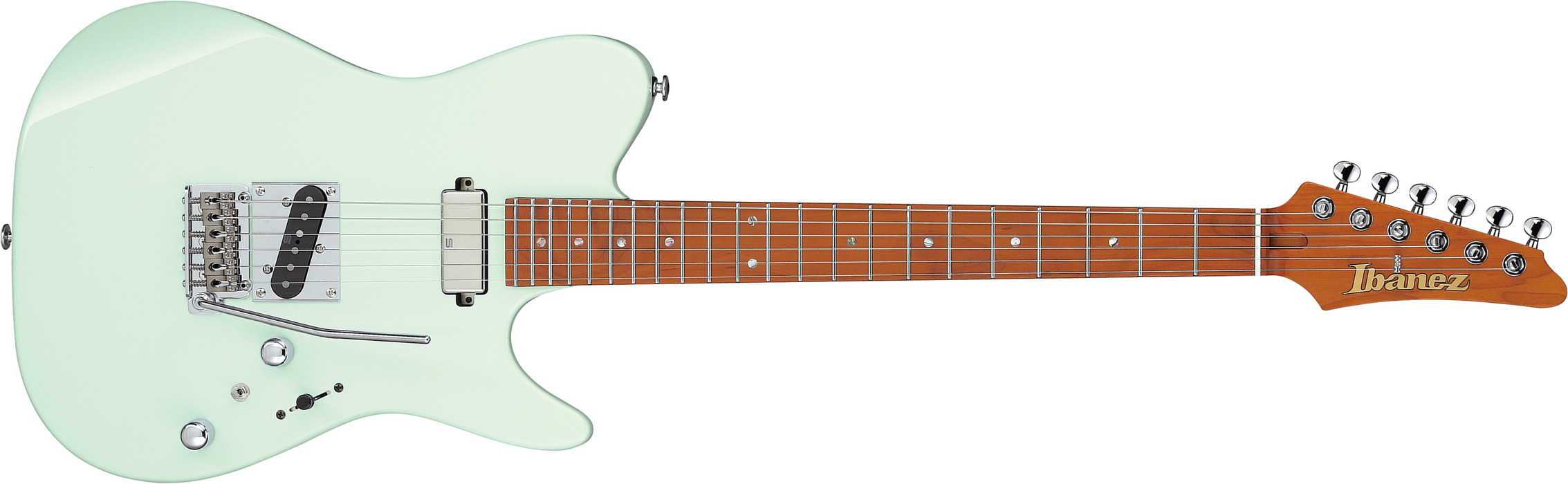 Ibanez Azs2200 Mgr Prestige Jap Smh Seymour Duncan Trem Mn - Mint Green - Televorm elektrische gitaar - Main picture