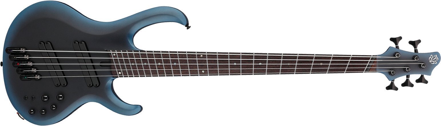 Ibanez Btb605ms Mam Workshop 5c Multiscale Active Pp - Midnight Arctic Ocean Matte - Solid body elektrische bas - Main picture