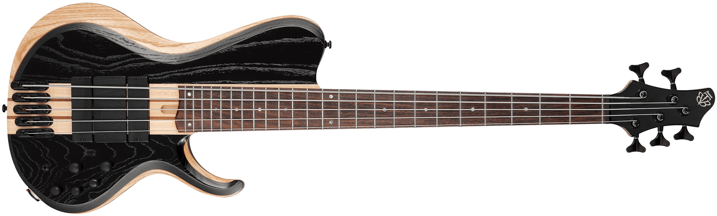 Ibanez Btb865sc Wkl Workshop 5c Active Bartolini Rw - Weathered Black Low Gloss - Solid body elektrische bas - Main picture