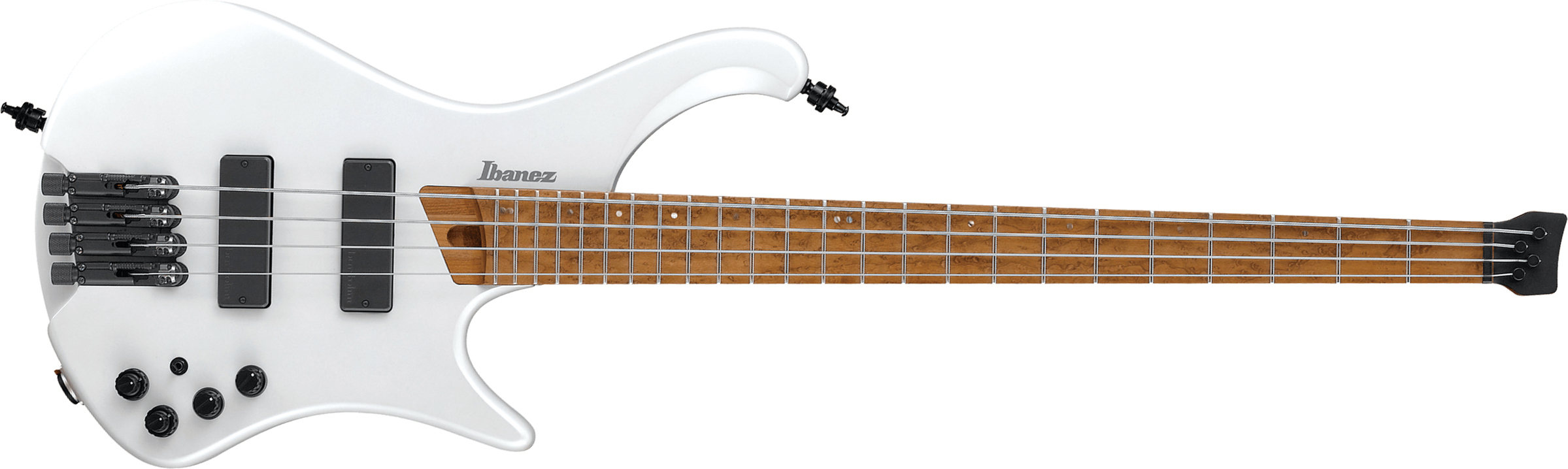Ibanez Ehb1000 Pwm Workshop Active Bartolini Mn - Pearl White Matte - Solid body elektrische bas - Main picture