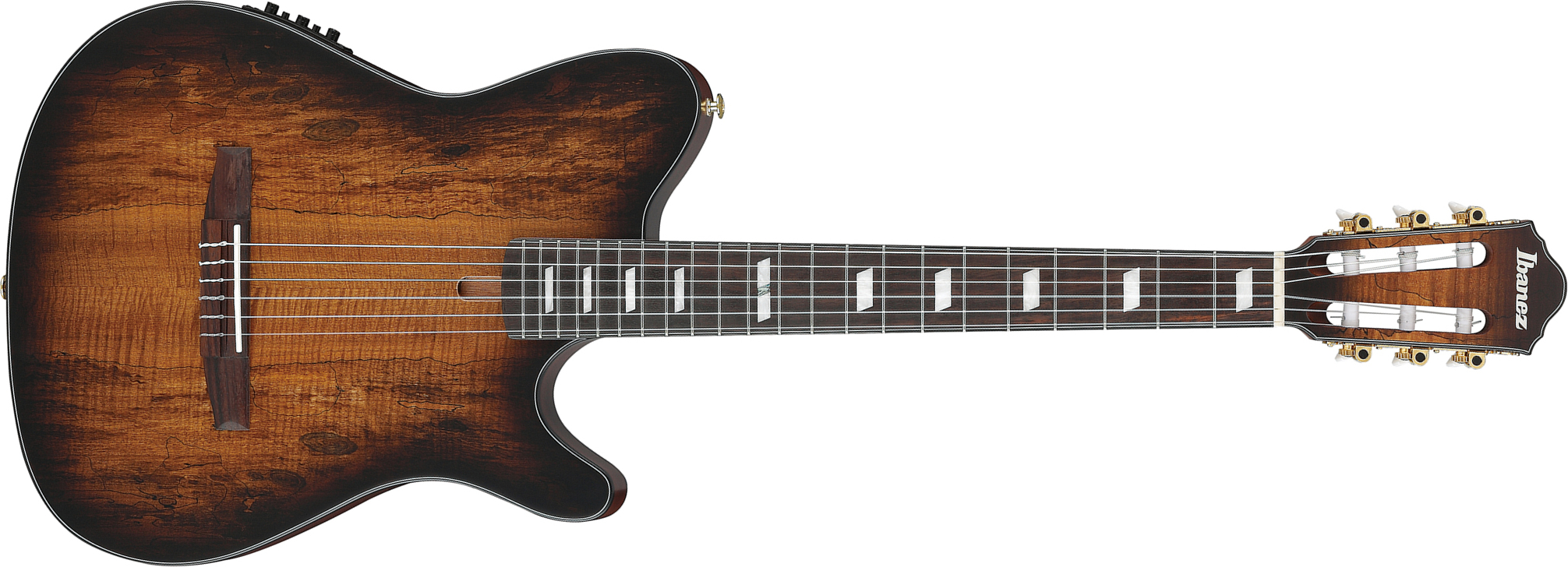 Ibanez Frh20qmn Tcl Fr Hollow Cw Erable Sapele Rw - Tobacco Burst Low Gloss - Klassieke gitaar 4/4 - Main picture