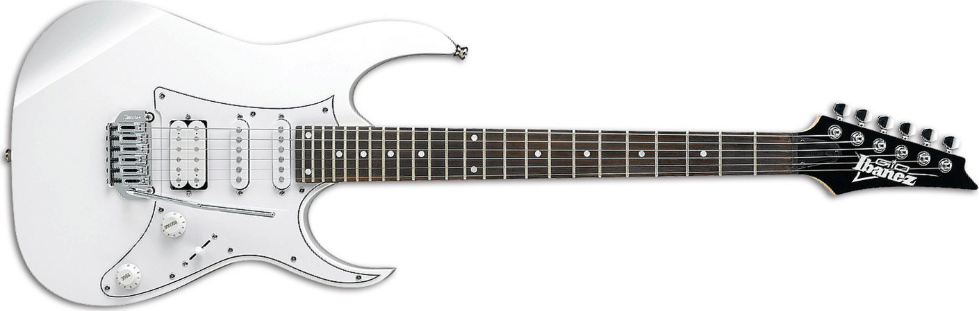 Ibanez Grg140 Gio Hss Trem Nzp - White - Elektrische gitaar in Str-vorm - Main picture