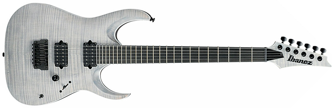 Ibanez Iron Label Rgaix6fm Wff Hh Dimarzio Ht Eb - White Frost Flat - Elektrische gitaar in Str-vorm - Main picture