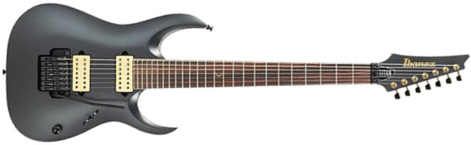 Ibanez Jake Bowen Jbm27 Signature 7c 2h Fr Rw - Black Flat - Elektrische gitaar in Str-vorm - Main picture