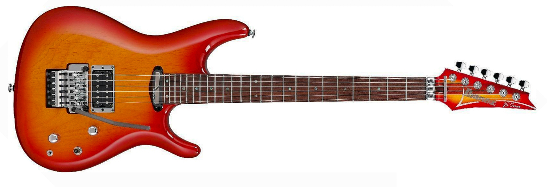 Ibanez Joe Satriani J2470 Cs Prestige Jap Signature 2h Dimarzio / Sustainiac Fr Rw - Cherry Sunburst - Kenmerkende elektrische gitaar - Main picture