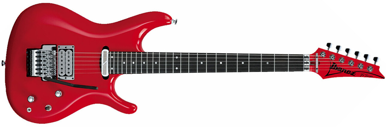 Ibanez Joe Satriani Js2480 Mcr Prestige Japon Signature Hh Sustainiac Fr Rw - Muscle Car Red - Elektrische gitaar in Str-vorm - Main picture
