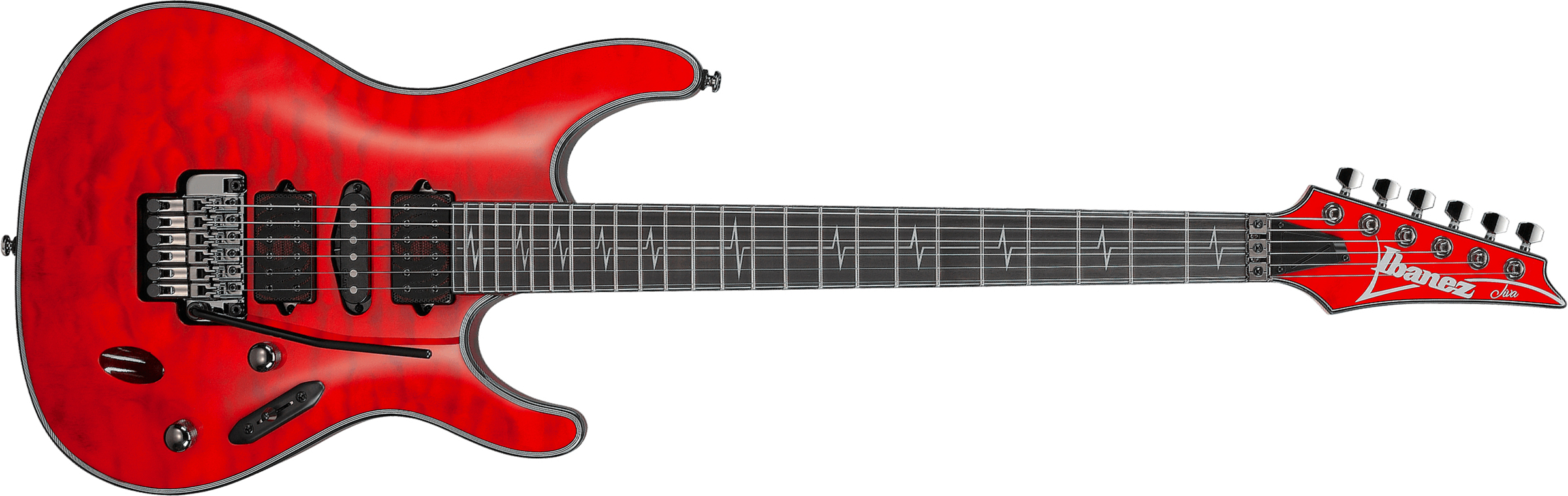 Ibanez Nita Strauss Jiva10r Trc Signature Hsh Dimarzio Fr Eb - Torch Red - Elektrische gitaar in Strat vorm - Main picture