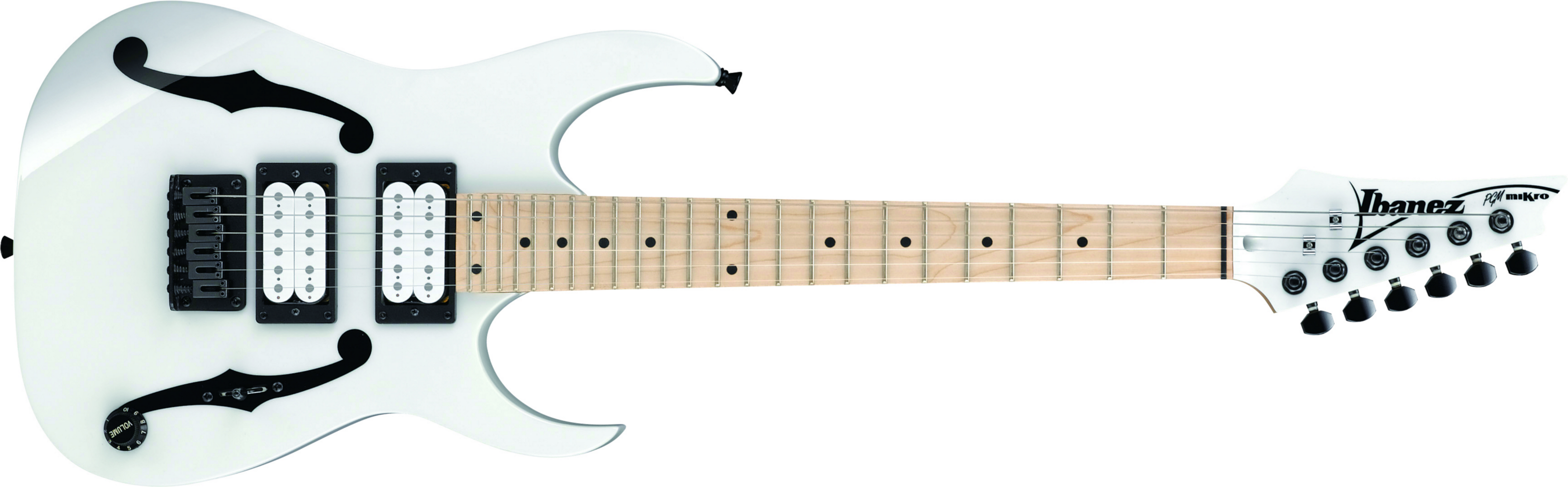 Ibanez Paul Gilbert Pgmm31 Wh Signature Junior Hh Ht Mn - White - Elektrische gitaar voor kinderen - Main picture