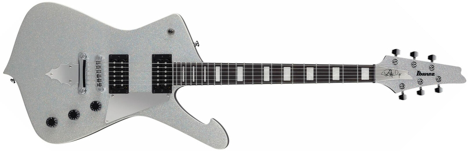 Ibanez Paul Stanley Ps60 Ssl Signature Hh Ht Pur - Silver Sparkle - Metalen elektrische gitaar - Main picture