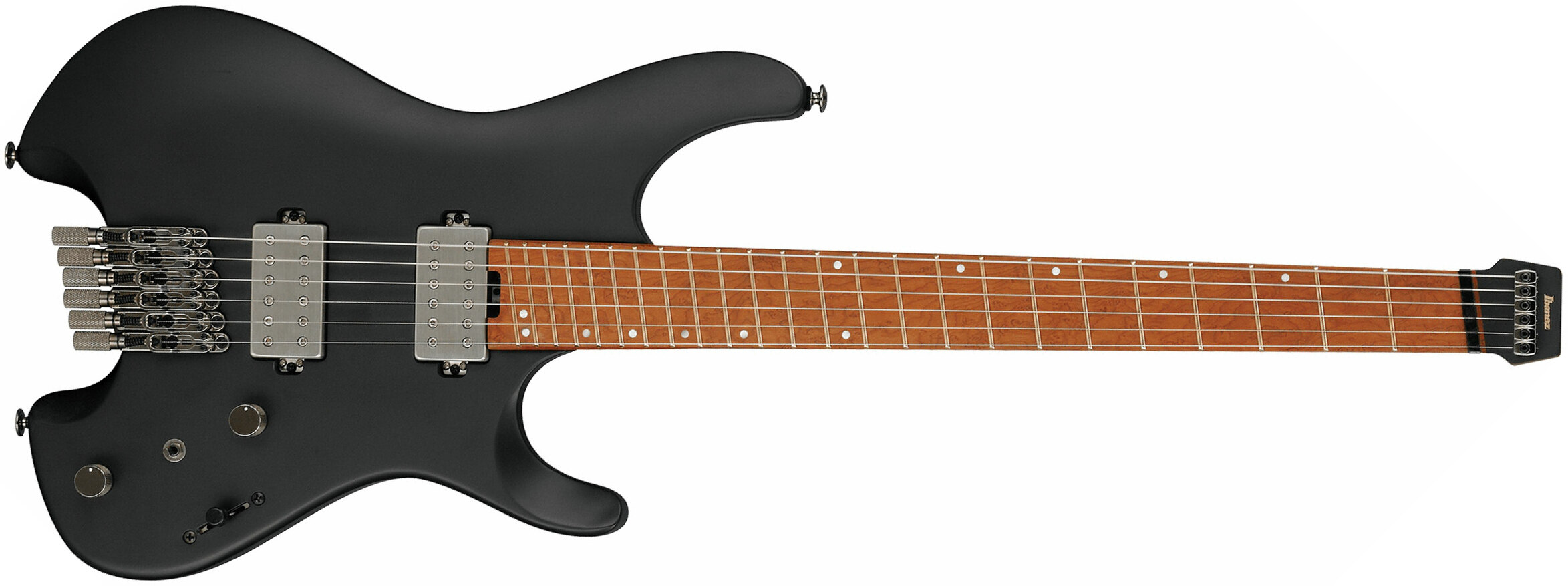 Ibanez Qx52 Bkf Quest Hh Ht Mn - Black Flat - Metalen elektrische gitaar - Main picture