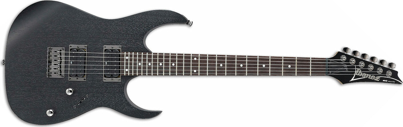 Ibanez Rg421 Wk Hh Ht Rw - Weathered Black - Elektrische gitaar in Str-vorm - Main picture