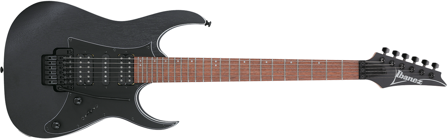Ibanez Rg450b Wk Standard Hsh Trem Jat - Weathered Black - Elektrische gitaar in Strat vorm - Main picture