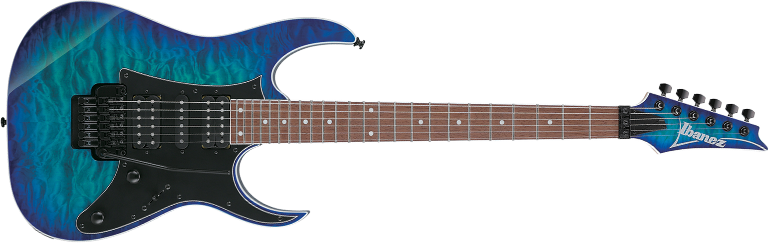 Ibanez Rg450qmb Spb Standard Hsh Trem Jat - Sapphire Blue - Elektrische gitaar in Strat vorm - Main picture