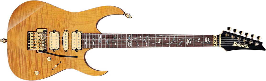 Ibanez Rg8570em Nt J.custom Jap Hsh Dimarzio Fr Rw - Natural - Elektrische gitaar in Strat vorm - Main picture