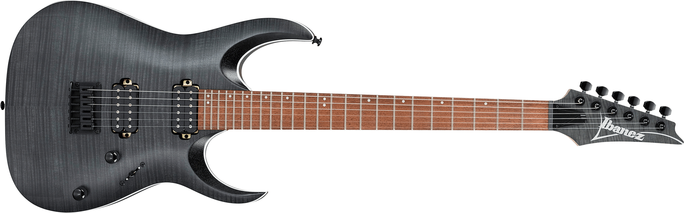 Ibanez Rga42fm Tgf Standard Hh Ht Rw - Transparent Grey Flat - Elektrische gitaar in Str-vorm - Main picture